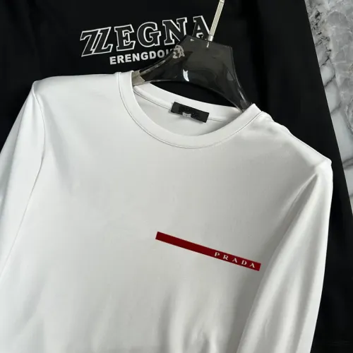 Cheap Prada T-Shirts Long Sleeved For Unisex #1403501 Replica Wholesale [$34.00 USD] [ITEM#1403501] on Replica Prada T-Shirts