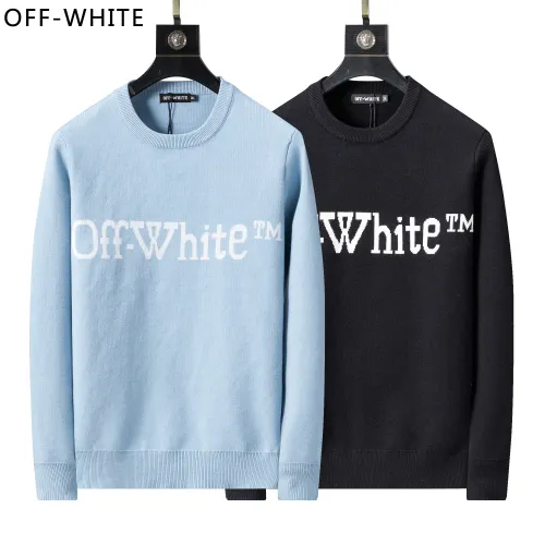 Cheap Off-White Sweaters Long Sleeved For Men #1403971 Replica Wholesale [$45.00 USD] [ITEM#1403971] on Replica Off-White Sweaters
