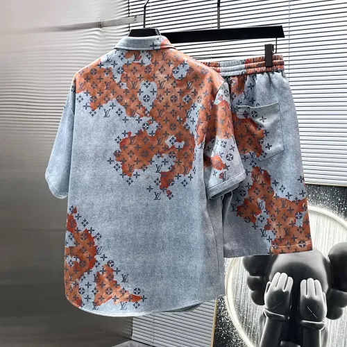 Cheap Louis Vuitton LV Tracksuits Short Sleeved For Men #1404345 Replica Wholesale [$82.00 USD] [ITEM#1404345] on Replica Louis Vuitton LV Tracksuits