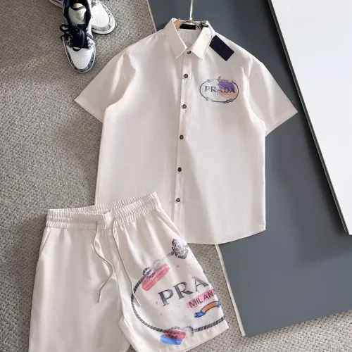 Prada Tracksuits Short Sleeved For Men #1404445