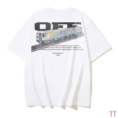 Cheap Off-White T-Shirts Short Sleeved For Unisex #1404504 Replica Wholesale [$32.00 USD] [ITEM#1404504] on Replica Off-White T-Shirts
