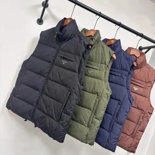 Cheap Prada Down Feather Coat Sleeveless For Men #1404780 Replica Wholesale [$155.00 USD] [ITEM#1404780] on Replica Prada Down Feather Coat