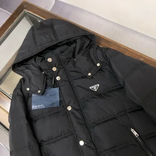 Cheap Prada Down Feather Coat Long Sleeved For Men #1404798 Replica Wholesale [$195.00 USD] [ITEM#1404798] on Replica Prada Down Feather Coat