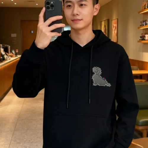Cheap Thom Browne TB Hoodies Long Sleeved For Men #1405122 Replica Wholesale [$96.00 USD] [ITEM#1405122] on Replica Thom Browne TB Hoodies