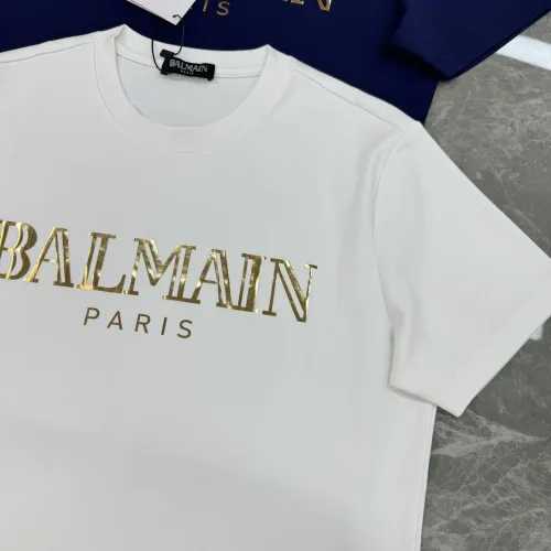 Cheap Balmain T-Shirts Short Sleeved For Men #1405234 Replica Wholesale [$76.00 USD] [ITEM#1405234] on Replica Balmain T-Shirts