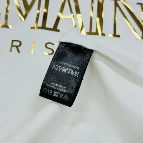 Cheap Balmain T-Shirts Short Sleeved For Men #1405234 Replica Wholesale [$76.00 USD] [ITEM#1405234] on Replica Balmain T-Shirts