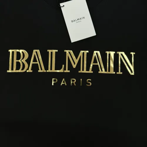 Cheap Balmain T-Shirts Short Sleeved For Men #1405236 Replica Wholesale [$76.00 USD] [ITEM#1405236] on Replica Balmain T-Shirts