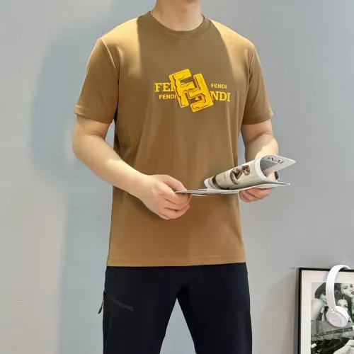 Cheap Fendi T-Shirts Short Sleeved For Men #1405340 Replica Wholesale [$80.00 USD] [ITEM#1405340] on Replica Fendi T-Shirts
