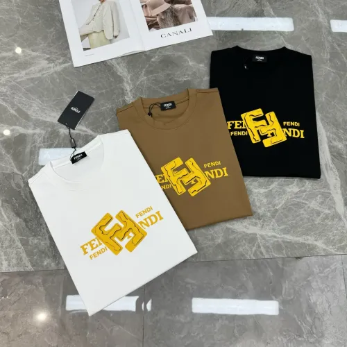 Cheap Fendi T-Shirts Short Sleeved For Men #1405340 Replica Wholesale [$80.00 USD] [ITEM#1405340] on Replica Fendi T-Shirts