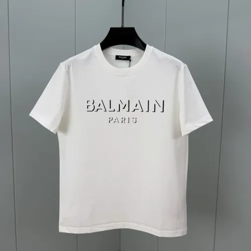 Cheap Balmain T-Shirts Short Sleeved For Unisex #1405504 Replica Wholesale [$72.00 USD] [ITEM#1405504] on Replica Balmain T-Shirts