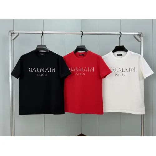 Cheap Balmain T-Shirts Short Sleeved For Unisex #1405506 Replica Wholesale [$72.00 USD] [ITEM#1405506] on Replica Balmain T-Shirts