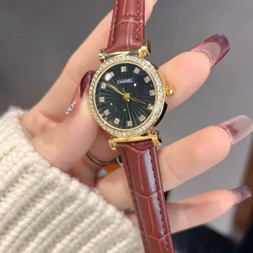 Chanel Watches In Gold #1406206