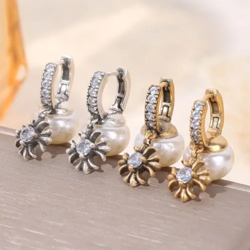 Cheap Chrome Hearts Earrings For Women #1406699 Replica Wholesale [$39.00 USD] [ITEM#1406699] on Replica Chrome Hearts Earrings