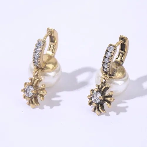 Cheap Chrome Hearts Earrings For Women #1406699 Replica Wholesale [$39.00 USD] [ITEM#1406699] on Replica Chrome Hearts Earrings