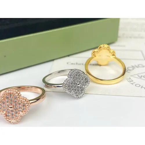 Cheap Van Cleef &amp; Arpels Rings In Gold For Women #1406729 Replica Wholesale [$23.00 USD] [ITEM#1406729] on Replica Van Cleef &amp; Arpels Rings