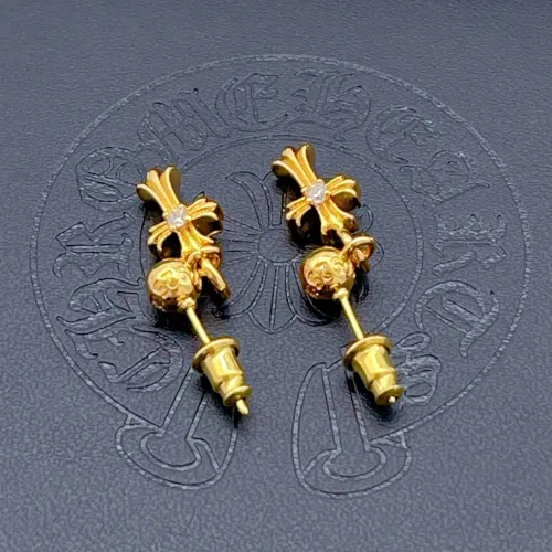 Cheap Chrome Hearts Earrings #1406756 Replica Wholesale [$25.00 USD] [ITEM#1406756] on Replica Chrome Hearts Earrings