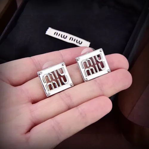 Cheap MIU MIU Earrings For Women #1406766 Replica Wholesale [$25.00 USD] [ITEM#1406766] on Replica MIU MIU Earrings
