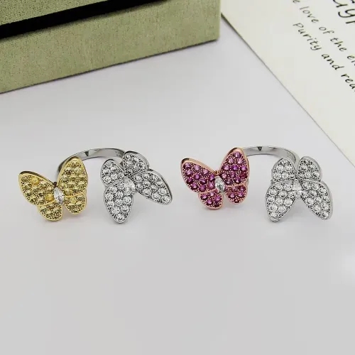 Cheap Van Cleef &amp; Arpels Rings For Women #1406819 Replica Wholesale [$25.00 USD] [ITEM#1406819] on Replica Van Cleef &amp; Arpels Rings