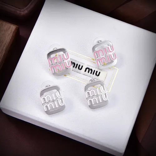 Cheap MIU MIU Earrings For Women #1406948 Replica Wholesale [$25.00 USD] [ITEM#1406948] on Replica MIU MIU Earrings