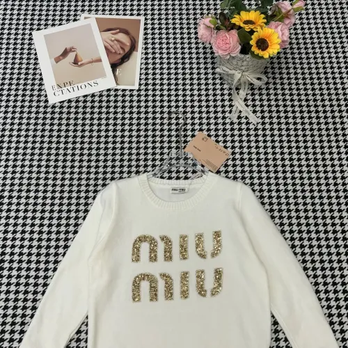 Cheap MIU MIU Sweaters Long Sleeved For Women #1407280 Replica Wholesale [$64.00 USD] [ITEM#1407280] on Replica MIU MIU Sweaters