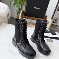 Cheap Chanel Boots For Women #1393052 Replica Wholesale [$122.00 USD] [ITEM#1393052] on Replica Chanel Boots