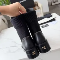 Cheap Chanel Boots For Women #1393052 Replica Wholesale [$122.00 USD] [ITEM#1393052] on Replica Chanel Boots