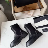 Cheap Chanel Boots For Women #1393052 Replica Wholesale [$122.00 USD] [ITEM#1393052] on Replica Chanel Boots