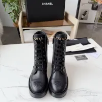 Cheap Chanel Boots For Women #1393053 Replica Wholesale [$122.00 USD] [ITEM#1393053] on Replica Chanel Boots