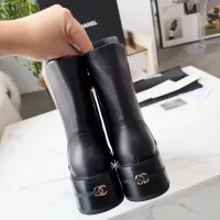 Cheap Chanel Boots For Women #1393053 Replica Wholesale [$122.00 USD] [ITEM#1393053] on Replica Chanel Boots