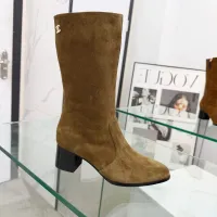 Cheap Chanel Boots For Women #1393054 Replica Wholesale [$125.00 USD] [ITEM#1393054] on Replica Chanel Boots
