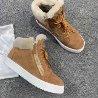 Cheap Giuseppe Zanotti High Tops Shoes For Women #1393127 Replica Wholesale [$100.00 USD] [ITEM#1393127] on Replica Giuseppe Zanotti High Tops Shoes