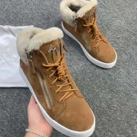 Cheap Giuseppe Zanotti High Tops Shoes For Men #1393128 Replica Wholesale [$100.00 USD] [ITEM#1393128] on Replica Giuseppe Zanotti High Tops Shoes