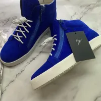 Cheap Giuseppe Zanotti High Tops Shoes For Men #1393130 Replica Wholesale [$100.00 USD] [ITEM#1393130] on Replica Giuseppe Zanotti High Tops Shoes