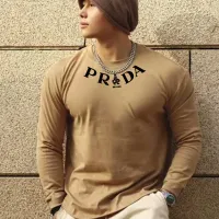 Cheap Prada T-Shirts Long Sleeved For Men #1393462 Replica Wholesale [$80.00 USD] [ITEM#1393462] on Replica Prada T-Shirts