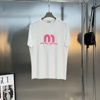 Cheap MIU MIU T-Shirts Short Sleeved For Men #1393607 Replica Wholesale [$80.00 USD] [ITEM#1393607] on Replica MIU MIU T-Shirts