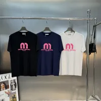 Cheap MIU MIU T-Shirts Short Sleeved For Men #1393608 Replica Wholesale [$80.00 USD] [ITEM#1393608] on Replica MIU MIU T-Shirts