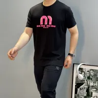 Cheap MIU MIU T-Shirts Short Sleeved For Men #1393609 Replica Wholesale [$80.00 USD] [ITEM#1393609] on Replica MIU MIU T-Shirts