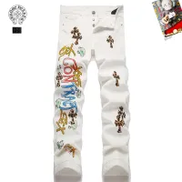 Cheap Chrome Hearts Jeans For Men #1394578 Replica Wholesale [$48.00 USD] [ITEM#1394578] on Replica Chrome Hearts Jeans