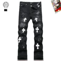 Cheap Chrome Hearts Jeans For Men #1394580 Replica Wholesale [$48.00 USD] [ITEM#1394580] on Replica Chrome Hearts Jeans