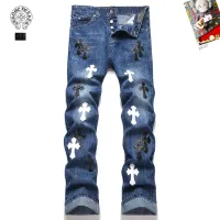 Cheap Chrome Hearts Jeans For Men #1394581 Replica Wholesale [$48.00 USD] [ITEM#1394581] on Replica Chrome Hearts Jeans