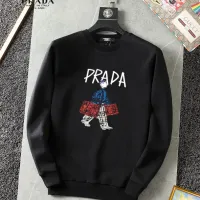 Cheap Prada Hoodies Long Sleeved For Men #1395098 Replica Wholesale [$40.00 USD] [ITEM#1395098] on Replica Prada Hoodies