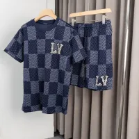 Cheap Louis Vuitton LV Tracksuits Short Sleeved For Men #1395951 Replica Wholesale [$60.00 USD] [ITEM#1395951] on Replica Louis Vuitton LV Tracksuits