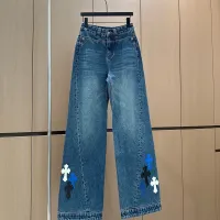 Cheap Chrome Hearts Jeans For Women #1395965 Replica Wholesale [$96.00 USD] [ITEM#1395965] on Replica Chrome Hearts Jeans