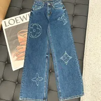 Cheap Louis Vuitton LV Jeans For Women #1395967 Replica Wholesale [$82.00 USD] [ITEM#1395967] on Replica Louis Vuitton LV Jeans