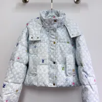 Cheap Louis Vuitton LV Down Feather Coat Long Sleeved For Women #1395969 Replica Wholesale [$135.00 USD] [ITEM#1395969] on Replica Louis Vuitton LV Down Feather Coat
