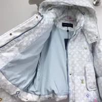 Cheap Louis Vuitton LV Down Feather Coat Long Sleeved For Women #1395969 Replica Wholesale [$135.00 USD] [ITEM#1395969] on Replica Louis Vuitton LV Down Feather Coat