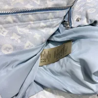 Cheap Louis Vuitton LV Down Feather Coat Long Sleeved For Women #1395969 Replica Wholesale [$135.00 USD] [ITEM#1395969] on Replica Louis Vuitton LV Down Feather Coat