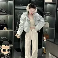 Cheap Louis Vuitton LV Down Feather Coat Long Sleeved For Women #1395969 Replica Wholesale [$135.00 USD] [ITEM#1395969] on Replica Louis Vuitton LV Down Feather Coat