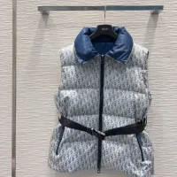 Cheap Christian Dior Down Feather Coat Sleeveless For Women #1395970 Replica Wholesale [$108.00 USD] [ITEM#1395970] on Replica Christian Dior Down Feather Coat