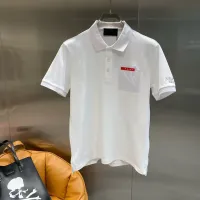 Cheap Prada T-Shirts Short Sleeved For Men #1396358 Replica Wholesale [$42.00 USD] [ITEM#1396358] on Replica Prada T-Shirts